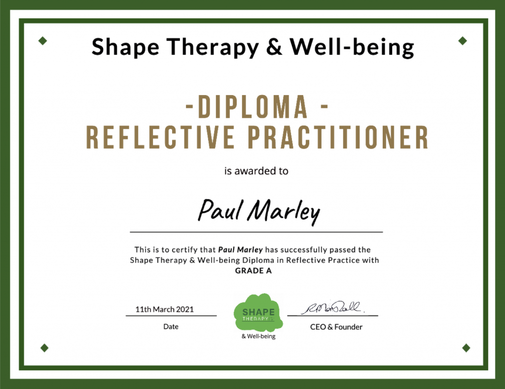 Paul Marley Diploma Certificate